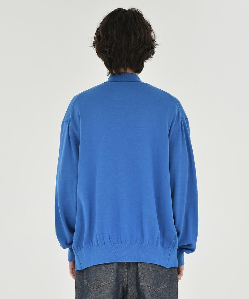 Brownyard Collared Cardigan, Blue