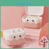 Creative Rabbit Soap Container With Double Layer Waterproof Travel Soap Holder For Bathroom Or Travel