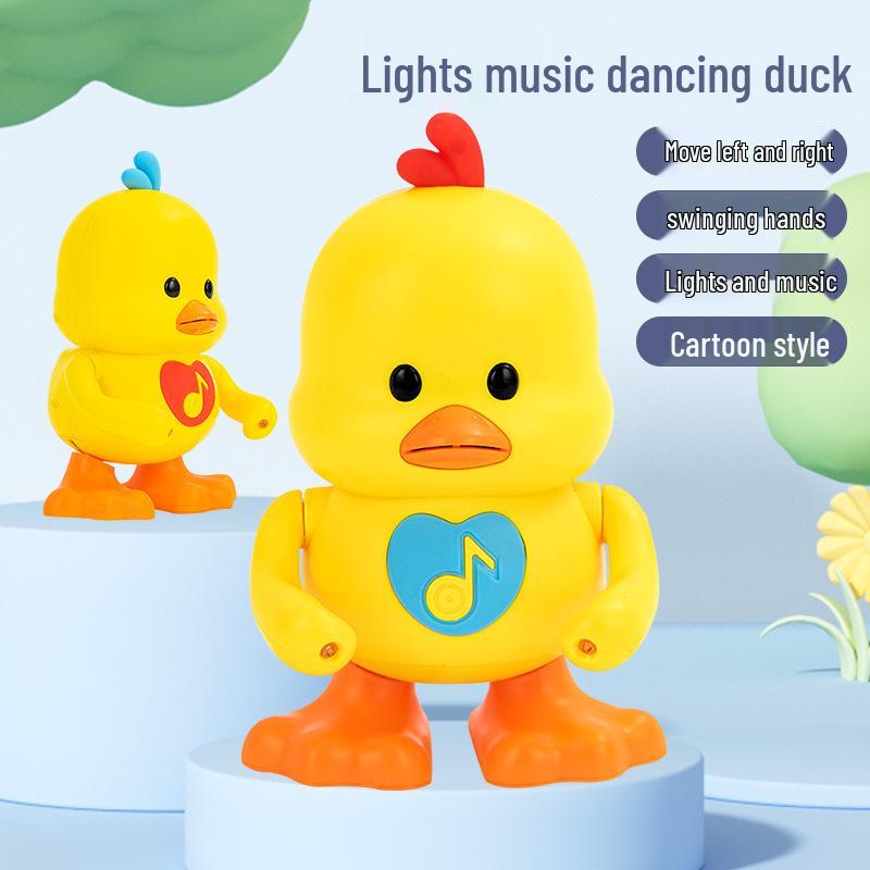Dancing Cute Duck Electronic Music Light-Up Toy - Same Style As Douyin