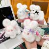 Cute Little White Rabbit Plush Bag Pendant Lolita Rabbit Doll Girl Crossbody Bag Girl Doll Pendant