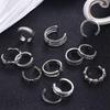 Adjustable Open Heart Shape Women Accessories Toe Rings Korean Style Accessories Foot Ring Set