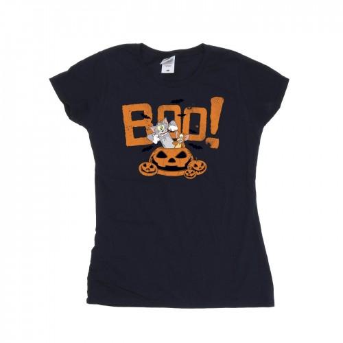 

Tom & Jerry Womens/Ladies Halloween Boo! Cotton T-Shirt XXL