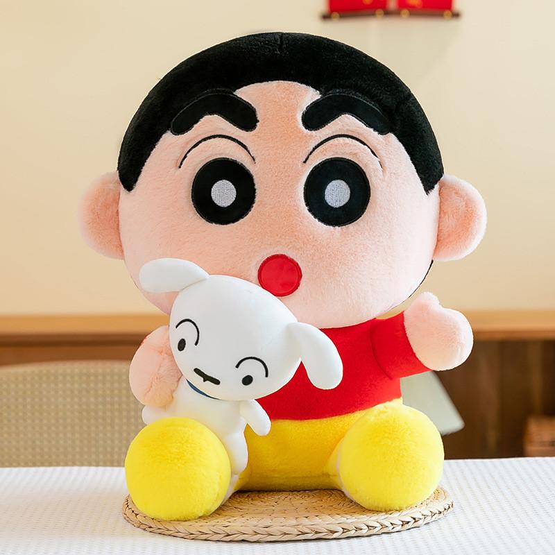 Shin Crayon Chan Plush Toy Anime Shiro Doll Stuffed Puppy Cartoon Gift Decor