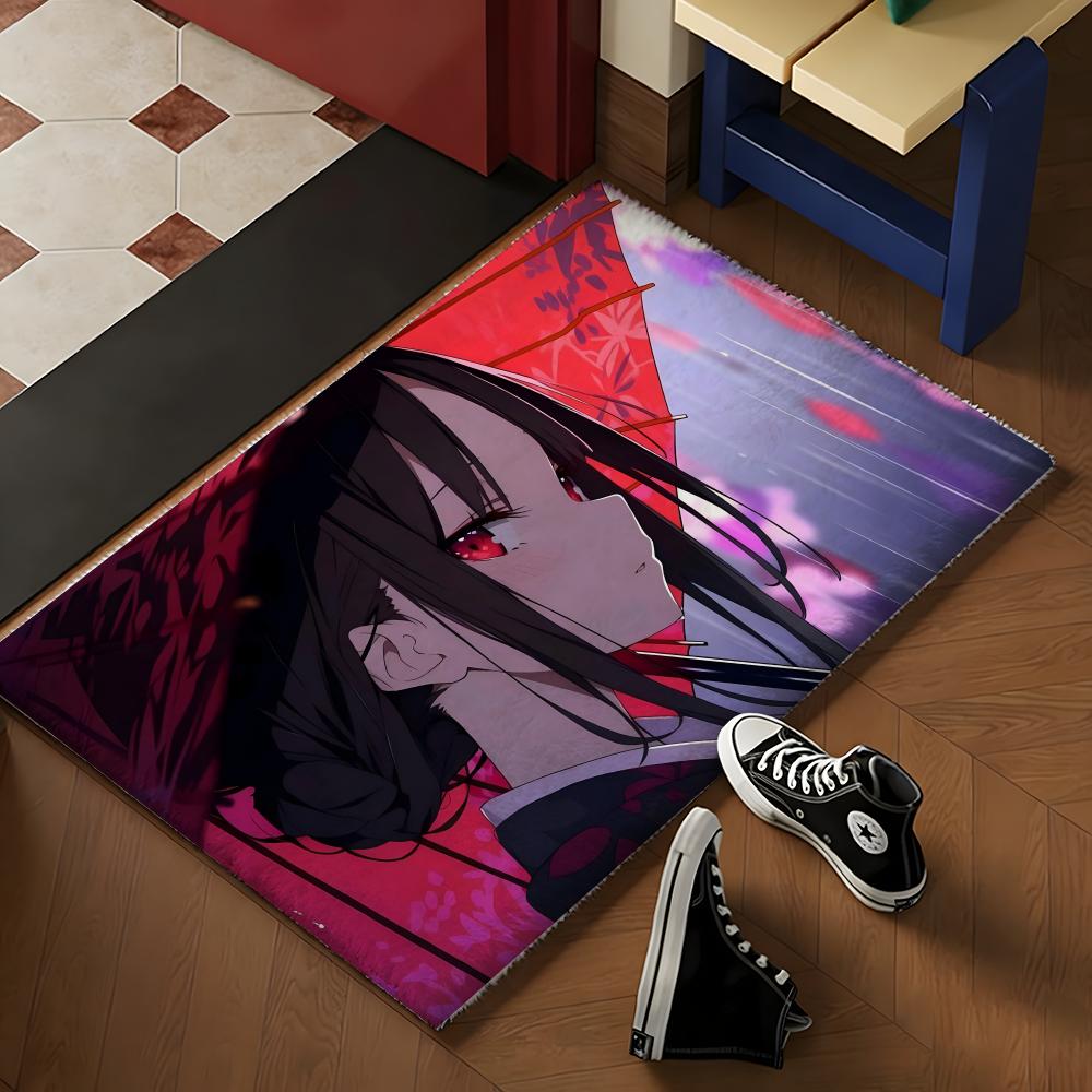 K-kaguya-sama Love Is War Anime Floor Mat Soft Flannel Rug Non-Slip Absorbent Mat For Bathroom Bedroom Home Decor