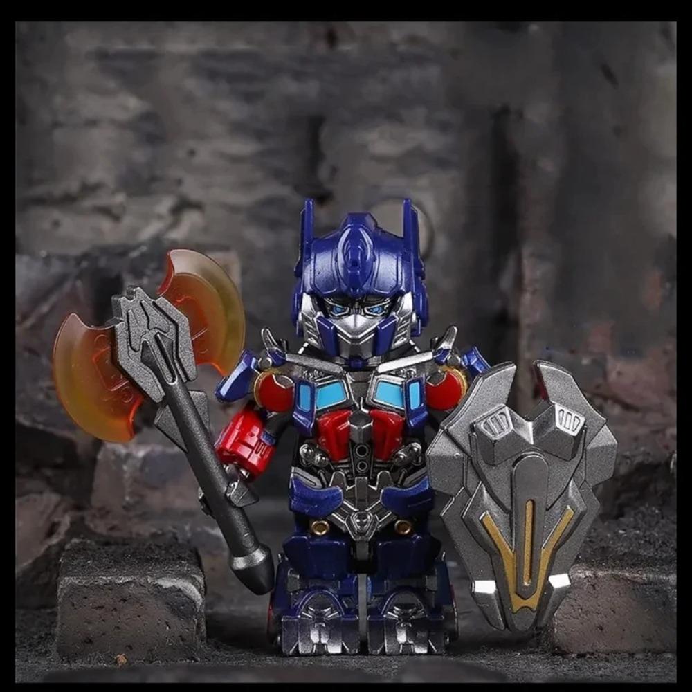 BRICK MAN Válečník z cihel Konvoj Stavebnice BRICKMAN Transform Robot Optimus Mini Akční figurka Hračky