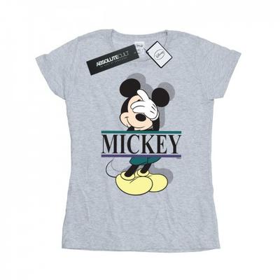 Womens/Ladies Mickey Mouse Letters Cotton T-Shirt
