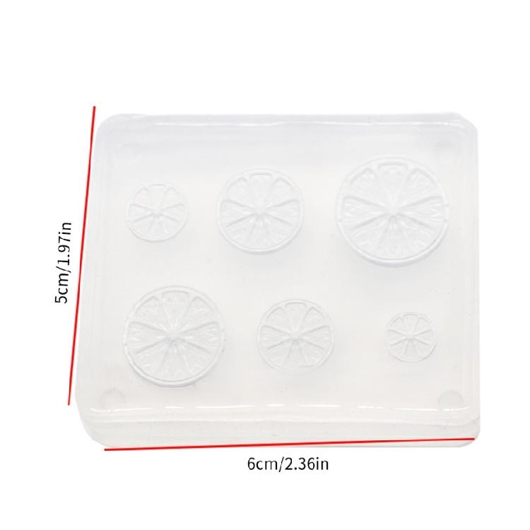 Creative Epoxy Resin Mould Lemon Slices Shape Silicone Mold for DIY Resin Crafts