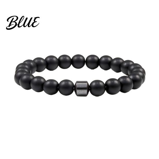Modisches Edelstein Armband mit Perlen für Herren Damen Retro Natürlich