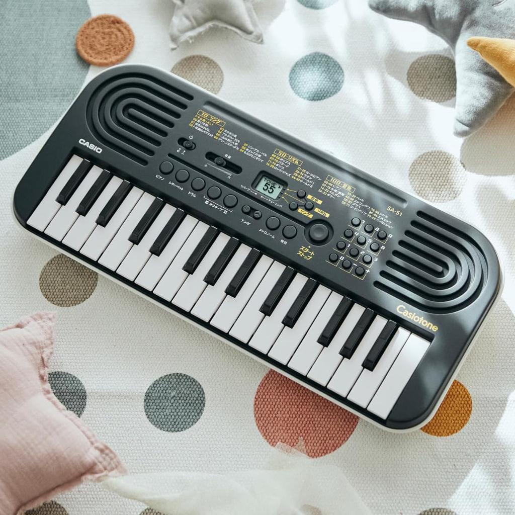 Color Set Color Headphones Bag Casio Electronic Keyboard SA51 SA50 Casiotone 32 Mini Keyboard Black White White Green Children Beginners Beginners