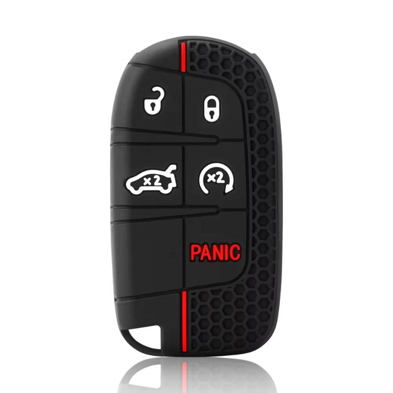1Pcs For Renegade Compass Grand Cherokee Chrysler 300C Wrangler Dodge Accessary Silicone Remote Control Car Key Cover Case