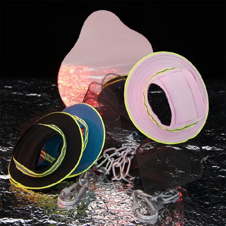Pet Safety Hat Breathable Night Adventure Puppy Reflective Cap Cat Soft Headwear