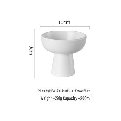 Ruhan Japanese Style Ceramic Pedestal Dessert Plate