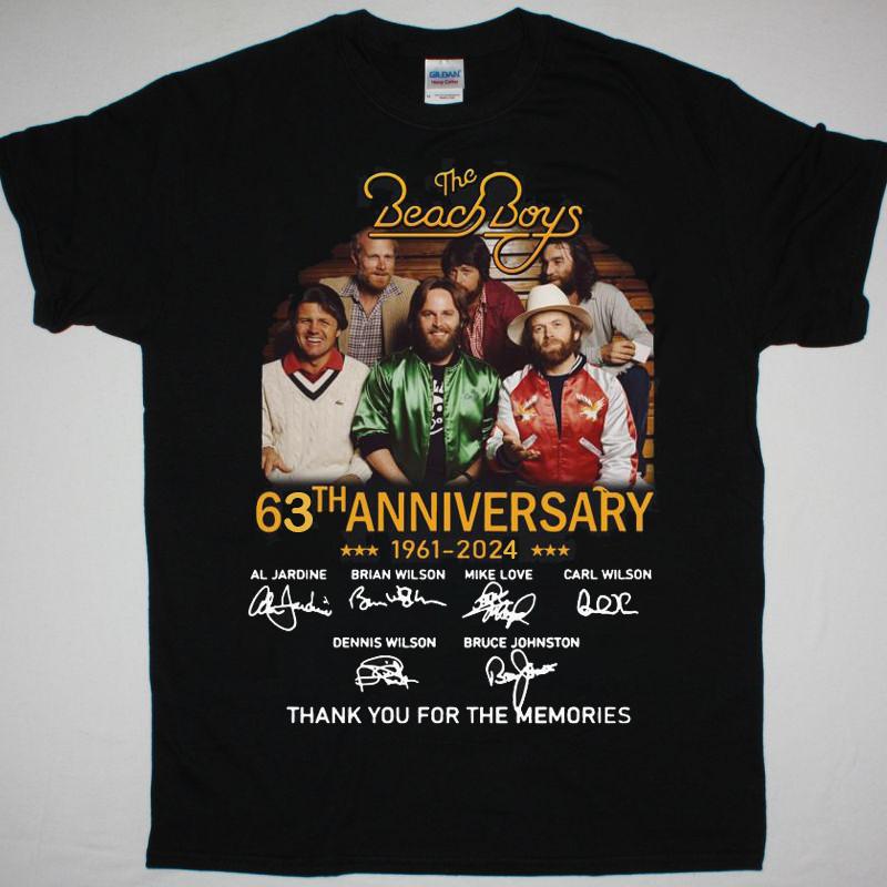 The Beach Boys 60Th Anniversary 2024 Thank You For The Memories Signatures Shirt Unisex T-Shirt XXXL