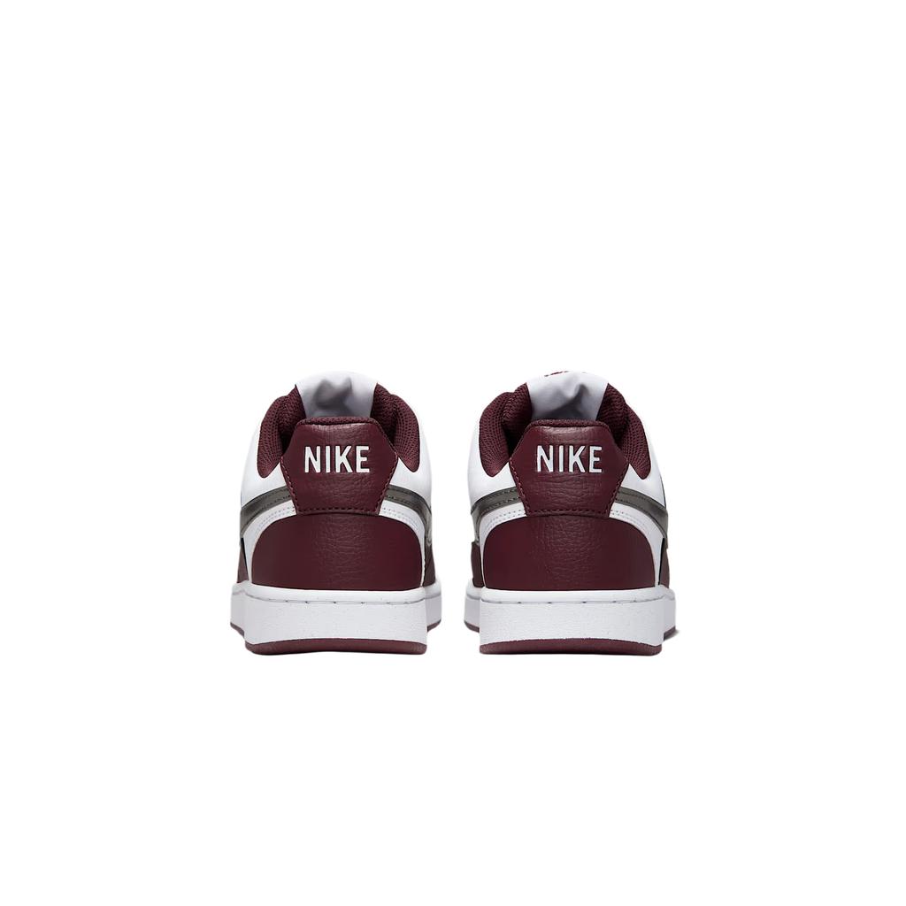 Nike  Court Vision Low  White/Burgundy Crush/Metallic Pewter Women Sneakers Red IM7647-100