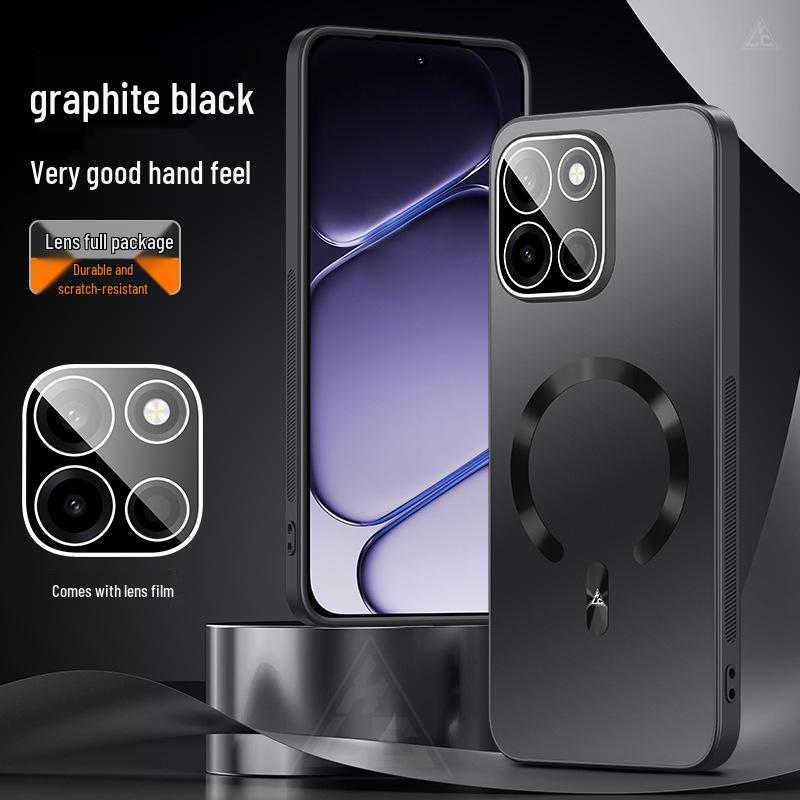 OnePlus ACE6 Supreme Frosted Magnetic Bracket Turbo6 Full Coverage Protective Phone Case ACE6 Supreme Edition графитовый черный