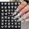 5D DIY Nail Art Stickers Adhesive Nail Art Manicure Tips Letter Leaf Flower Nail Sticks Decor Wrap