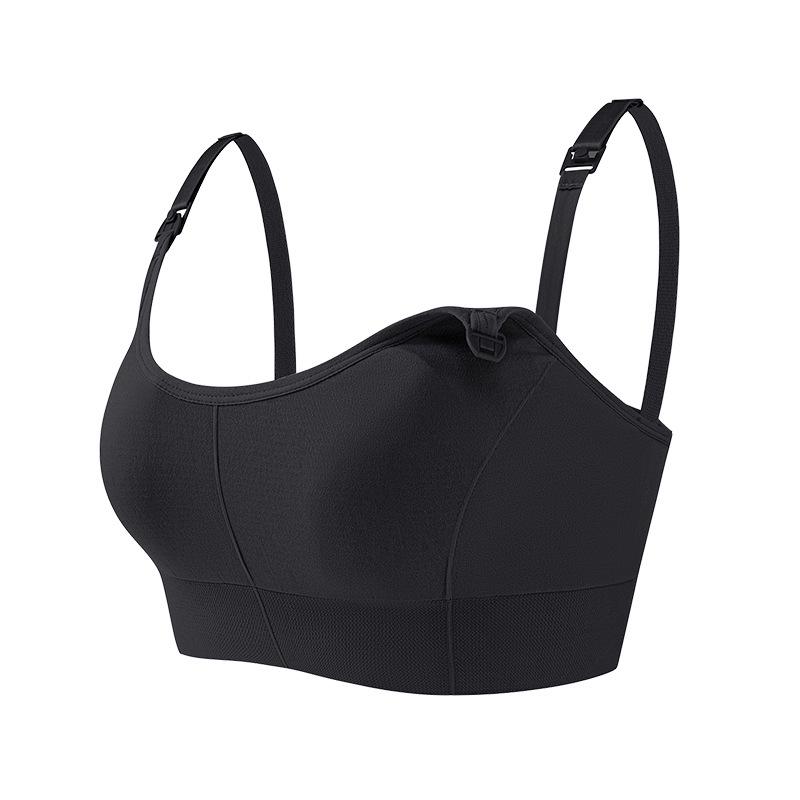 Seamless Wire-Free Nursing Bra: Comfortable U-Back Maternity Breastfeeding Bra with No Chest Pad.