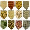 30pcs Dog Bandana Flowers Style Pet Bandana Dog Bib Scarf Adjustable Washable Dog Triangle Scarf for Small Medium Dog Puppy Cat
