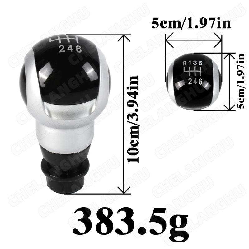 6 Speed Gear Shift Knob Fit For Peugeot 206 306 207 208 307 308 2008 3008 5008 Citroen C3 C4 DS4 Black Or Brown 2 options