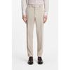 Tapered Fit Wool Blend Seersucker Pants Medium Beige