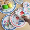 Tulips Flower Mats Cotton Rope Heat Insulated Placemats Party Essential Table Pad