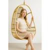 Furniture Solaris Rattan Cane Swing Chair - Natural Finish (Swing with Cushion)