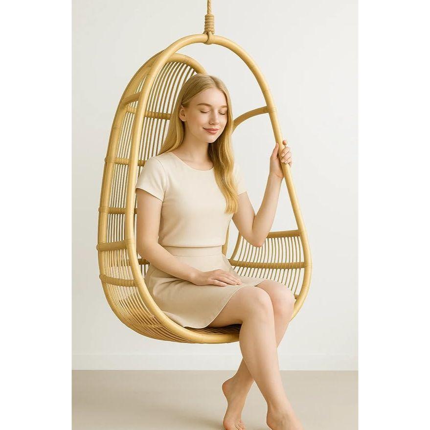 

Мебель Solaris Плетеное кресло-качалка из ротанга - Натуральная отделка (Качели с подушкой)