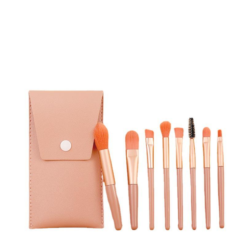 8-Piece Soft Bristle Makeup Brush Set: Eyeshadow, Setting Powder, Blush, Beauty Tools