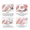 2Pcs Rotating Cat Eyes Magnet Beginner Friendly Glass Bead Nail Magnet Spinner DIY Home Salon Women Gel Polish Nail Art Magnetic Tools