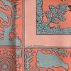 [USED]HERMES Carre EARLY Salmon Pink and Other [Excellent Condition] Scarf, 90, AMERICA, 100% Silk, Colors. Luxury, Popular, Rare, Brand.