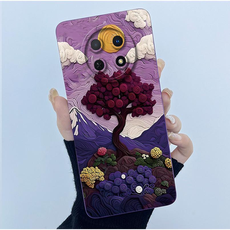 Case For Huawei Nova 14i Phone Case Coque Simplicity Oil Painting Flowers Silicone Soft Back Cover For Huawei Nova14i 14 I Funda