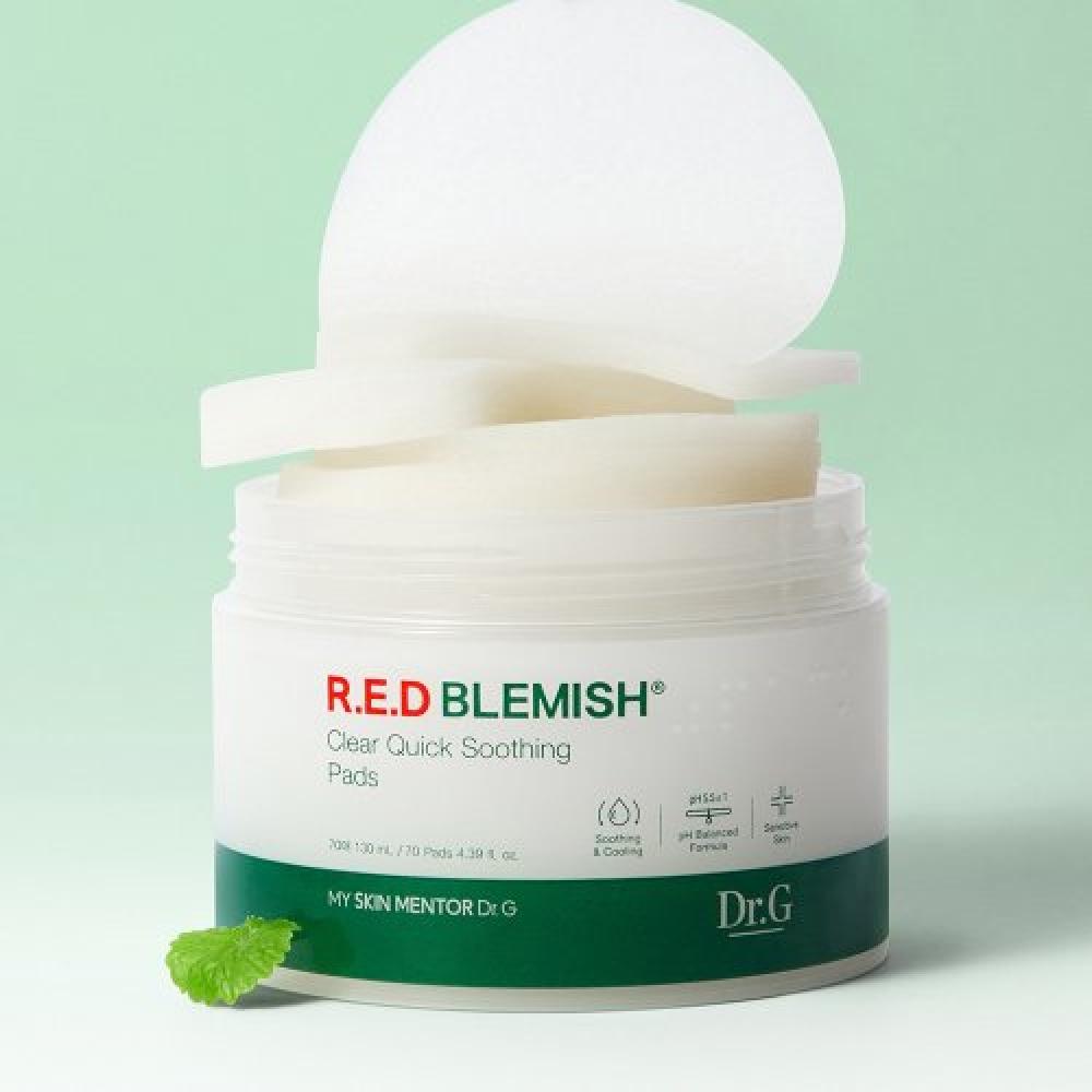Dr.g Red Blemish Clear Quick Soothing Pack 70 Sheets FREE