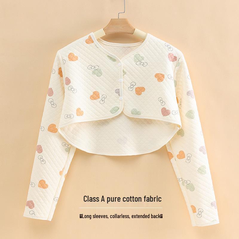 Pure Cotton Postpartum Shoulder Protector: Long Sleeve Warm Shawl for Pregnant Women and New Mothers.