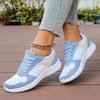 Fashion Autumn 2025 Sky Blue Women's Sneakers Plus Size 41 Mix Color Lace Up Casual Shoes Woman Soft Sole Platform Flats Tennis Shoes