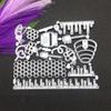 Carbon Steel Cutting Dies Handmade Crafts Projects Art Creation Supplies for Birthday Greeting Message Card