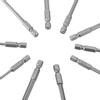 10pcs S2 Steel Cross Head PH1 PH2 Slot Screwdriver Bits Set 1 4inch Hex Shank 100mm