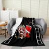 Movie Night Popcorn Printed Blanket for Sofa Bed Travel Camping Living Room Office Conditioning Blanket for All Seasons Gifts