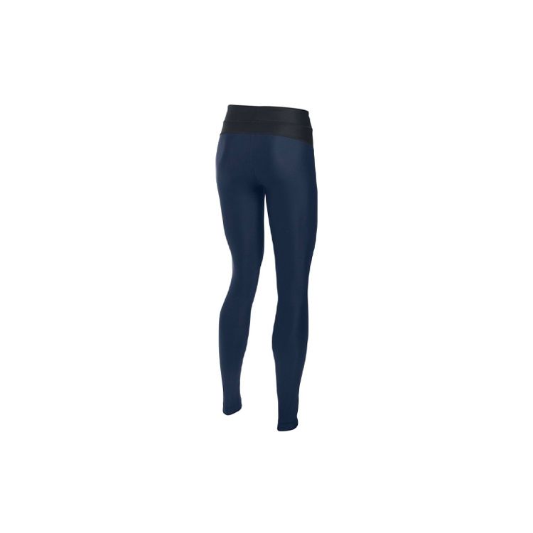 Under Armour HeatGear Compression Training Fitness Pants Women Bottoms Navy-Blue 1297910-410