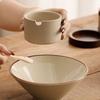 Pot à assaisonnement en céramique style japonais avec couvercle, plateau à cuillère, boîte à assaisonnement, récipient à épices pour restaurant