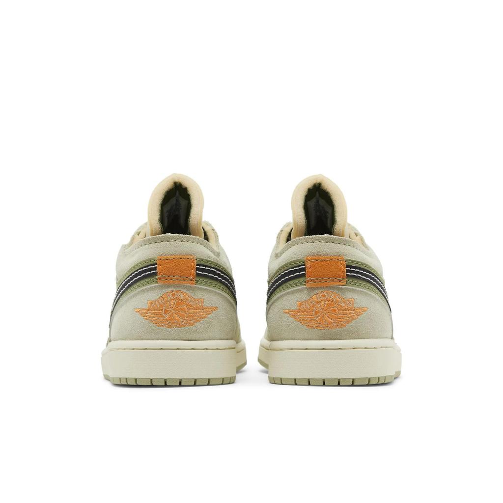 Air Jordan 1 Low SE Craft 'Light Olive' (Unisex) Sky J Light Olive / Black / Celadon / Bright Mandarin / Coconut Milk / Pale Ivory