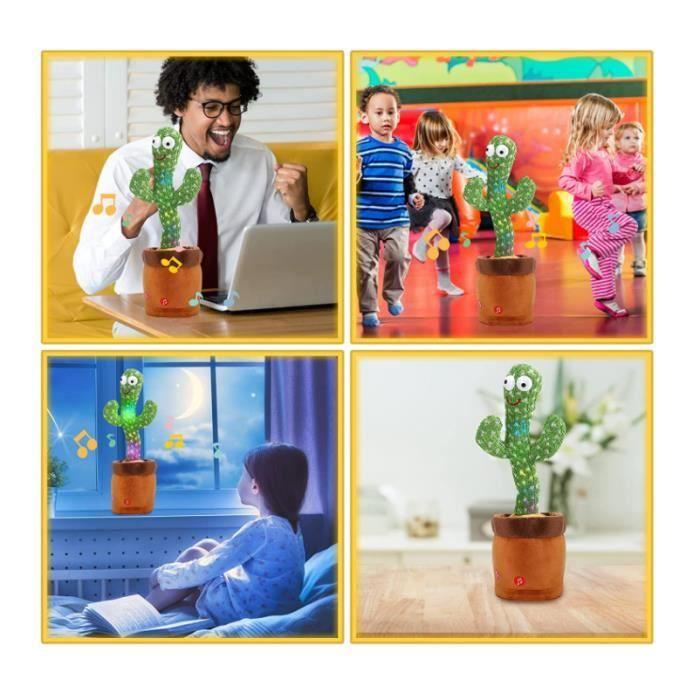 Pluszowy Kaktus - Tańczący Kaktus - 120 Piosenek - Tańczy i Śpiewa - Akcesorium dla Dzieci - Zielony