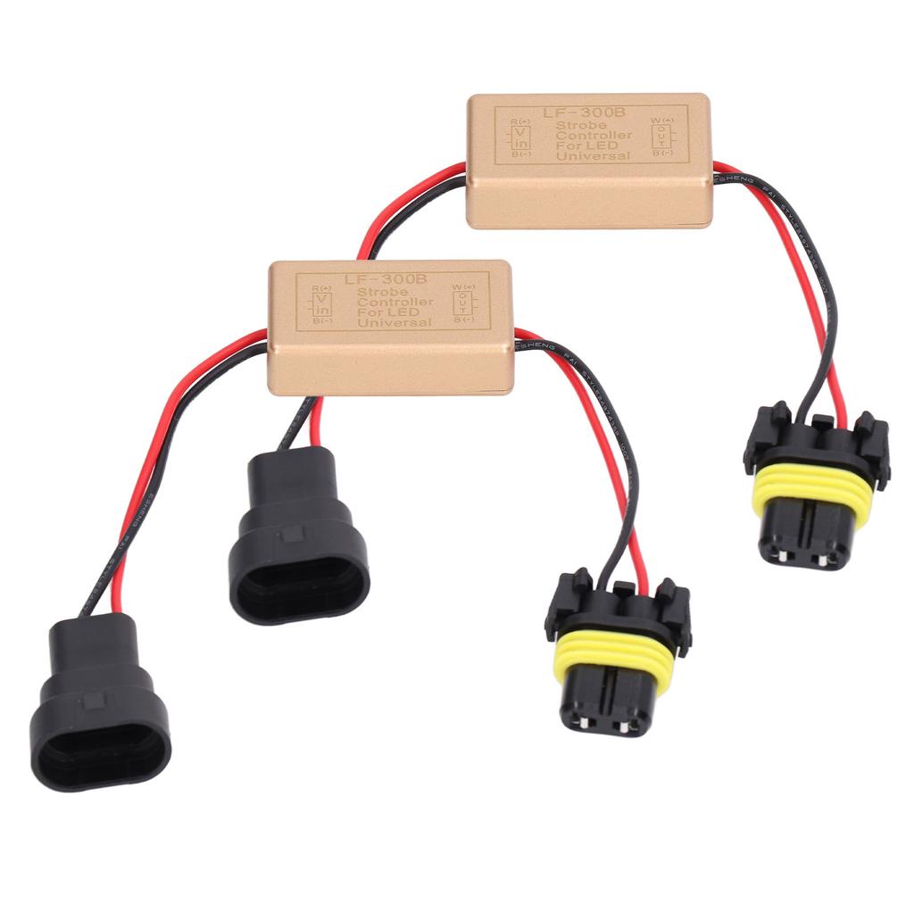 2PCS 50W LED Strobe Controller Continuous Strobe ABS Fog Light Strobe Module Flash Strobe Controller for LED Headlights