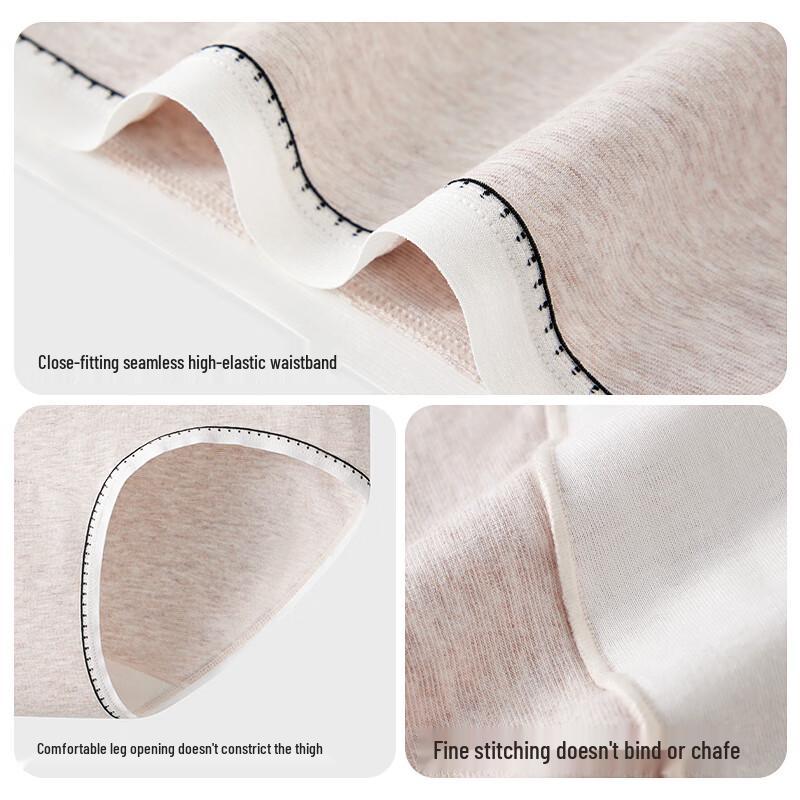 Cosmo Lady Women's Baby Cotton Antibacterial Seamless Mid-Waist Briefs