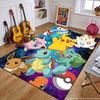 Cartoon Pokemon Anime 3D Carpet Rug for Home Living Room Bedroom Sofa Doormat Decor,Child Play Area Rug Non slip Floor Mat Gifts