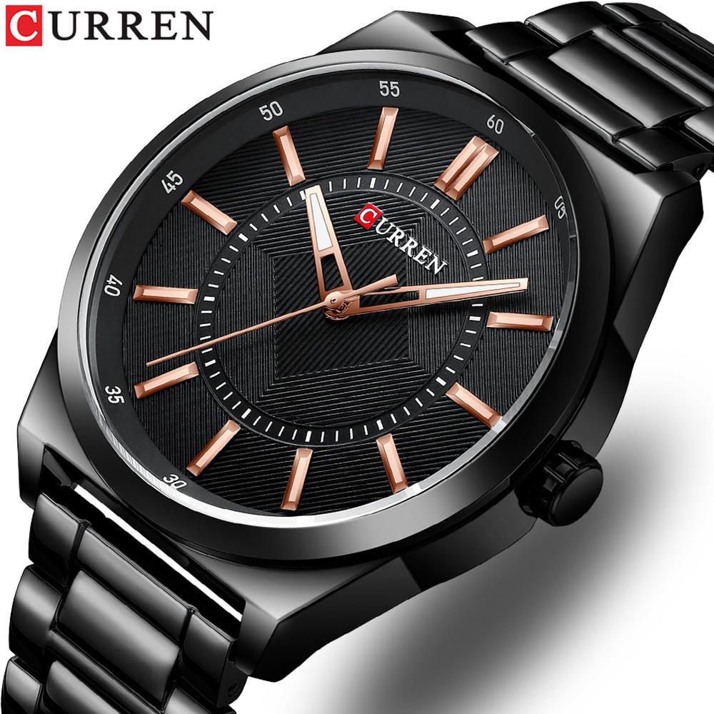 Curren 8407 Men's Quartz Business Watch with Steel Band