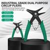 Internal And External Spring-loaded Pliers Dual-purpose Snap Rings 2-In-1 Mounting And Dismounting Tools Hardware