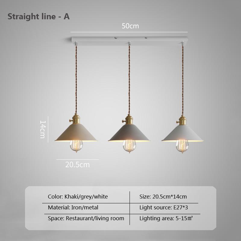 Macaron E27 Industrial Vintage Chandeliers Hanging Lights Ceiling Metal Pendant Lamps For Home Kitchen Restaurant Bar Decor