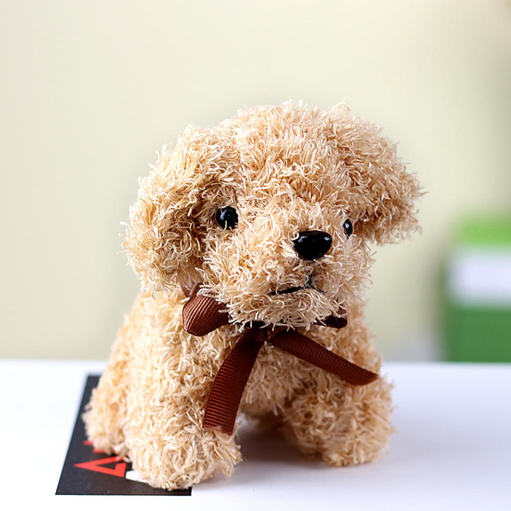Delicate Dog Keychain Exquisite Animal Keyrings Accessories Handbag Pendant Stuffed Animal Pendants for Party Decoration