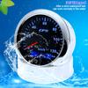 60KMH 85mm GPS Speedometer Gauge+Antenna 7 Color Backlight 120KMH Odometer 0~200KMH Speed Meter for Car Boat Yacht 12V24V Custom
