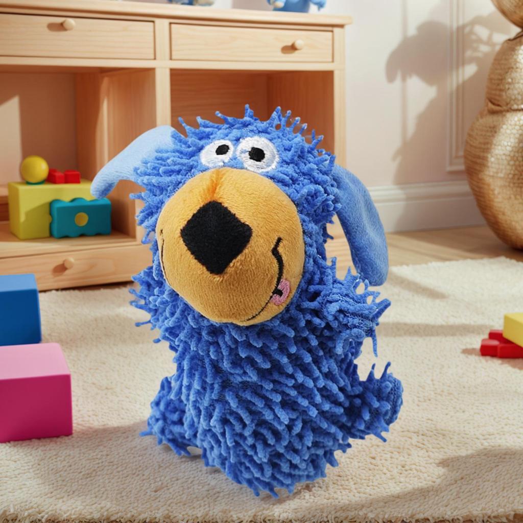 Plush Squeaky Dog Toy Puppy Chew Toys for Teething Enrichment Stimulation Puppy Chewers for Companionship Entertainment Reward